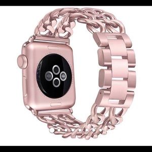 Stainless Steel Apple Watch Band PinkRose 42- 44mm